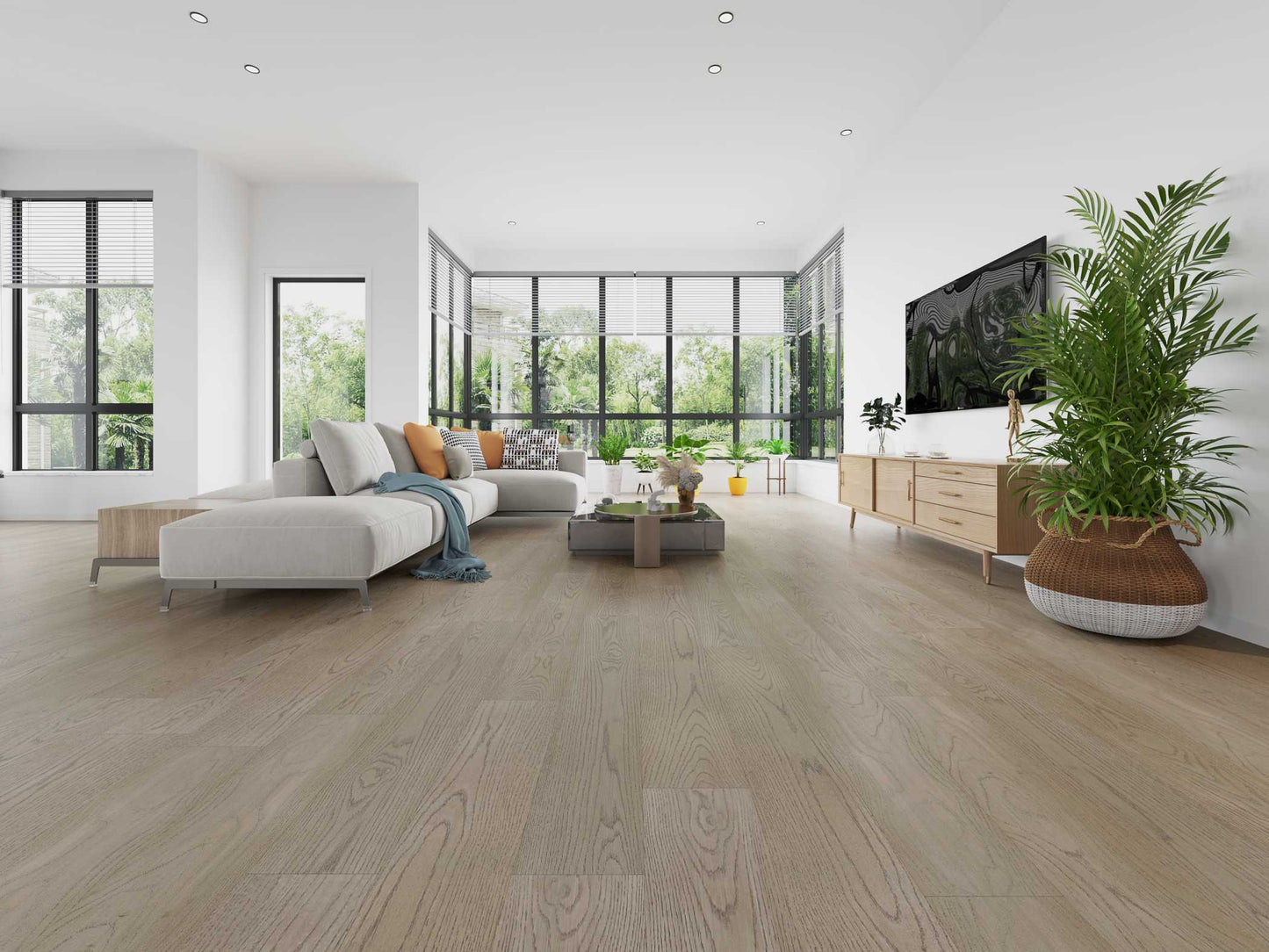 Vidar American White Oak Hardwood Flooring - Sky