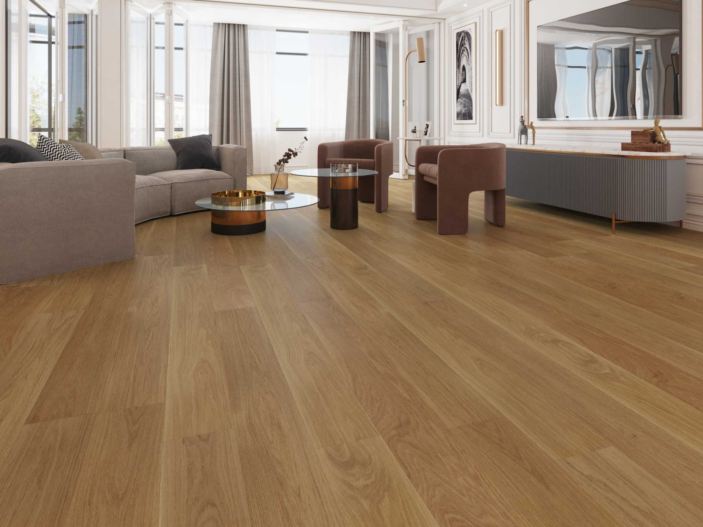 Vidar American White Oak Hardwood Flooring - Milkway