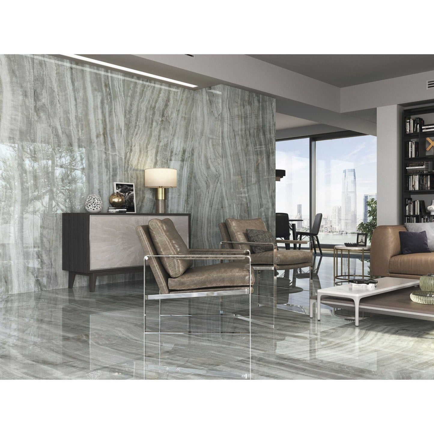 SLABS - PADOVA AZZURRO POLISHED 48"X104"