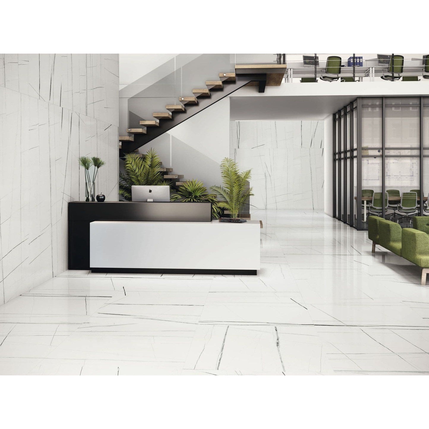 SLABS - TITANIUM WHITE POLISHED 48"x104"